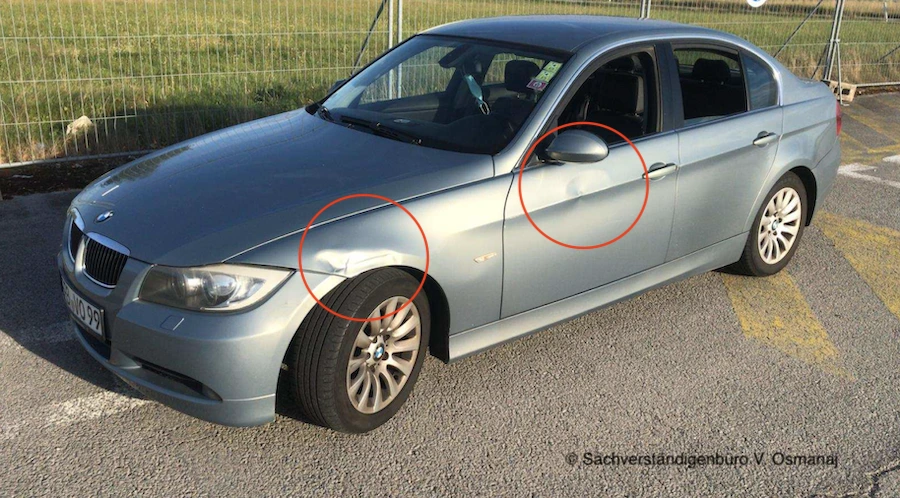 BMW 3er Seitenschaden Kfz-Gutachten Fürstenfeldbruck