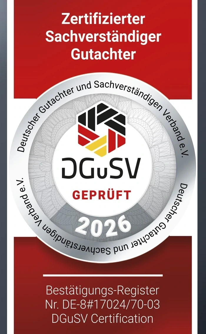 DGuSV Zertifizierter Sachverständiger – geprüft 2026