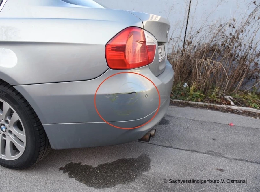 Heckschaden BMW Unfallgutachten