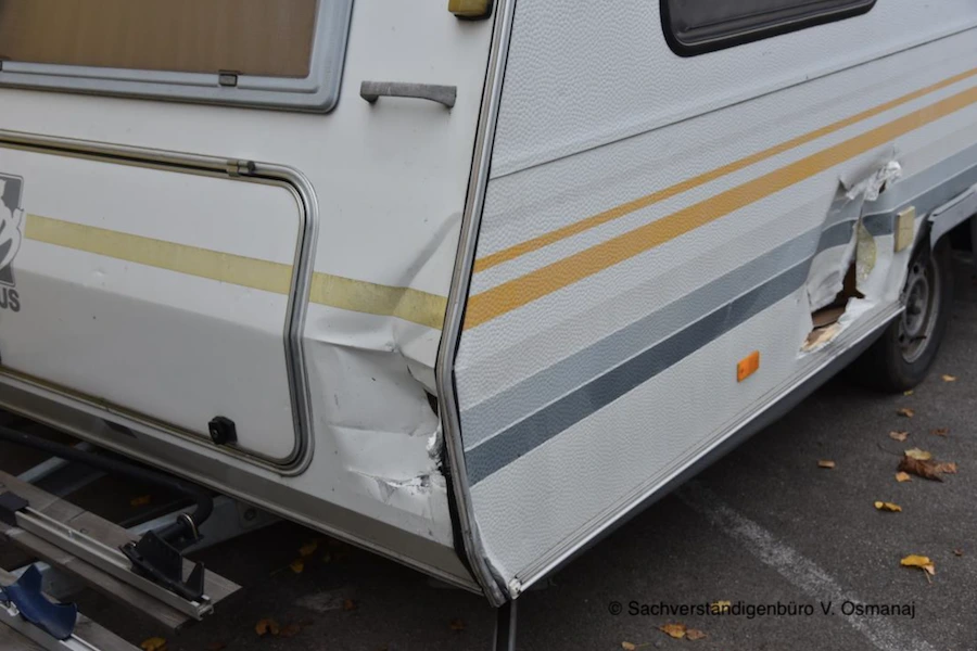 Wohnwagen Unfallschaden – Gutachten Fürstenfeldbruck
